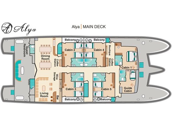 galapagos petrel cruise deck plans